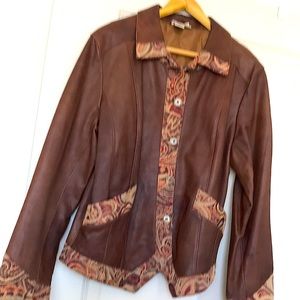 Coldwater Creek leather jacket, Size L